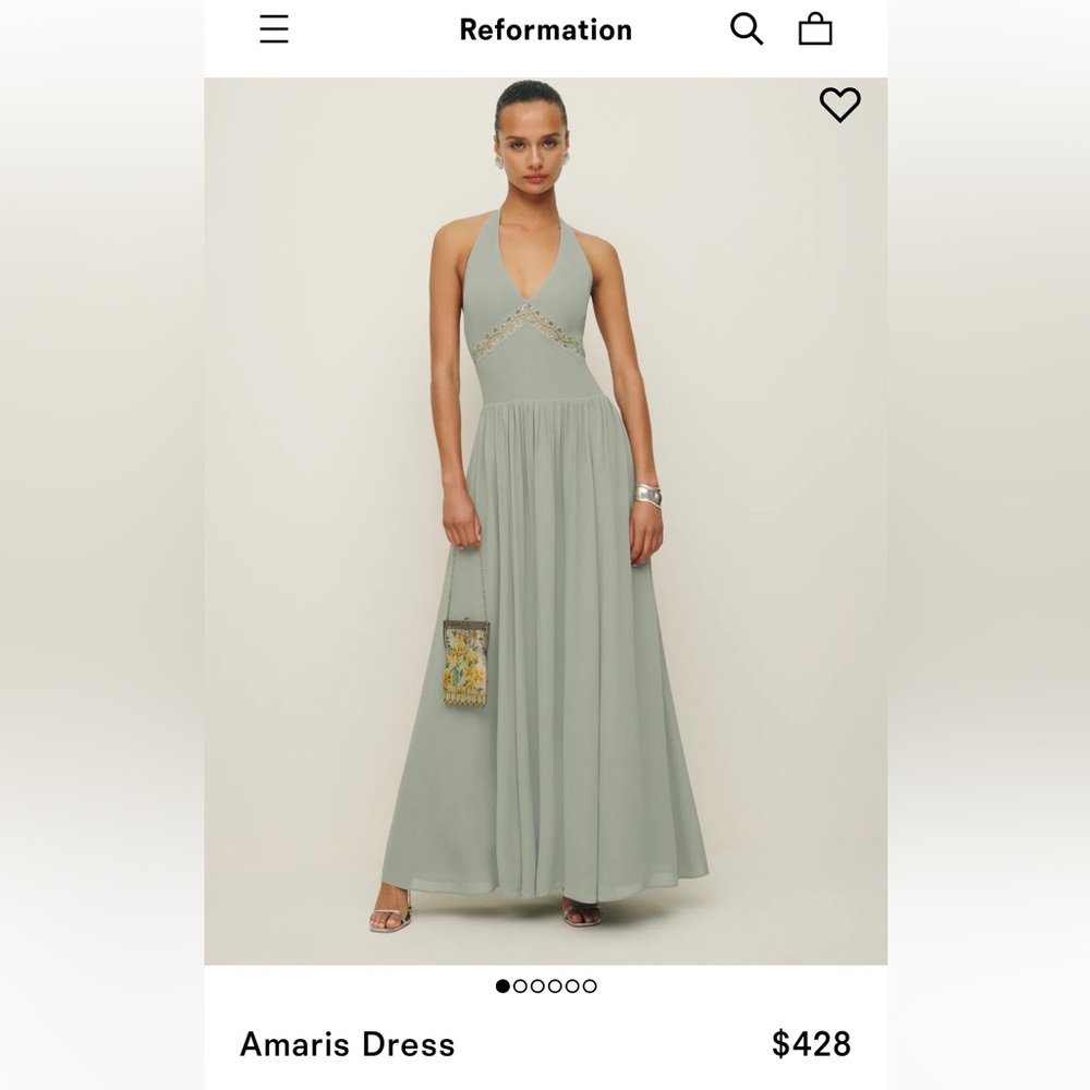 Amaris Reformation Dress- worn once immediately dry cleaned In perfect condition